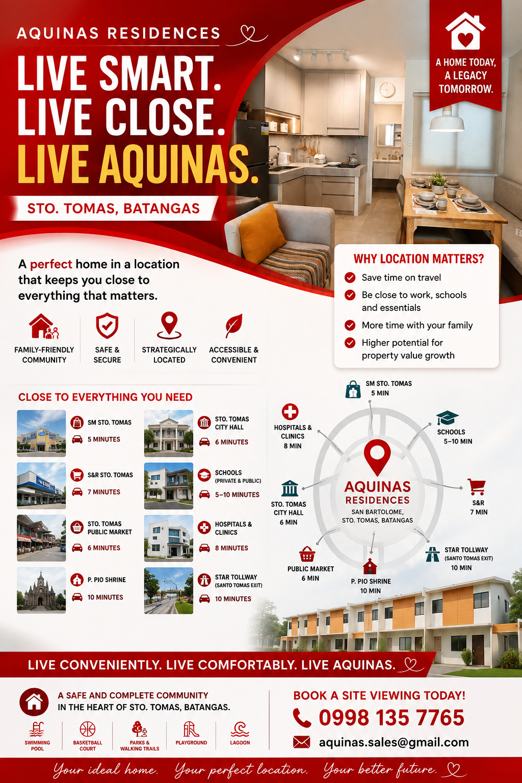 Modern 4 Bedroom 4 T&B Townhouse in Sto. Tomas Batangas